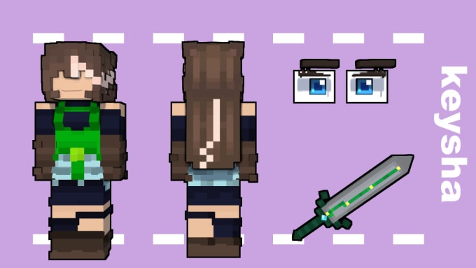 Rig Minecraft Skin Mineimator Only By Keyshastarlight Fiverr 3456