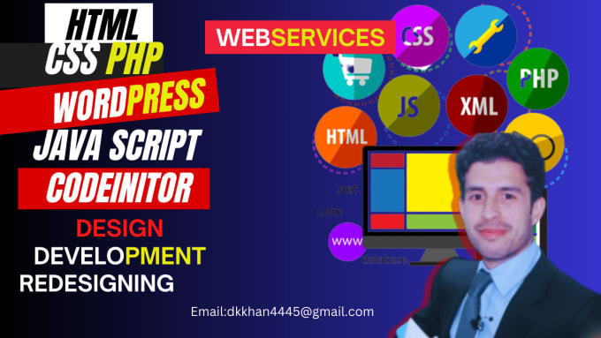 Be your front end web developer using html,css, bootstrap,js by ...