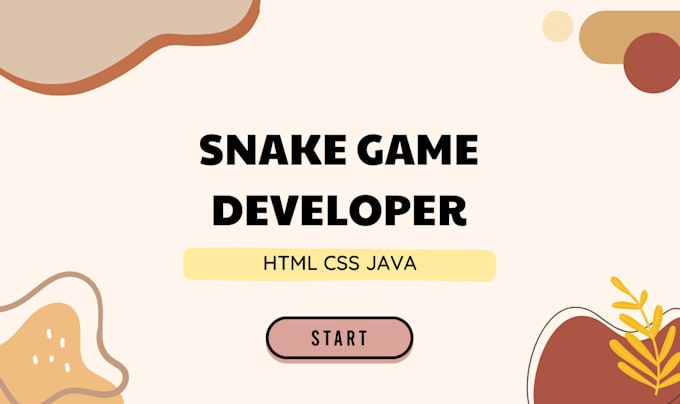 Setup your snake game in html by Graceboluwat665 | Fiverr
