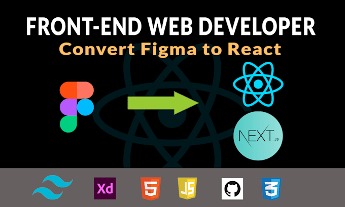 Be your front end web developer in react js or next js tailwind by ...