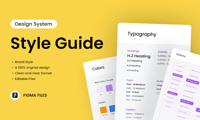 Build a complete ui style guide for design system by Fatima_allmang ...