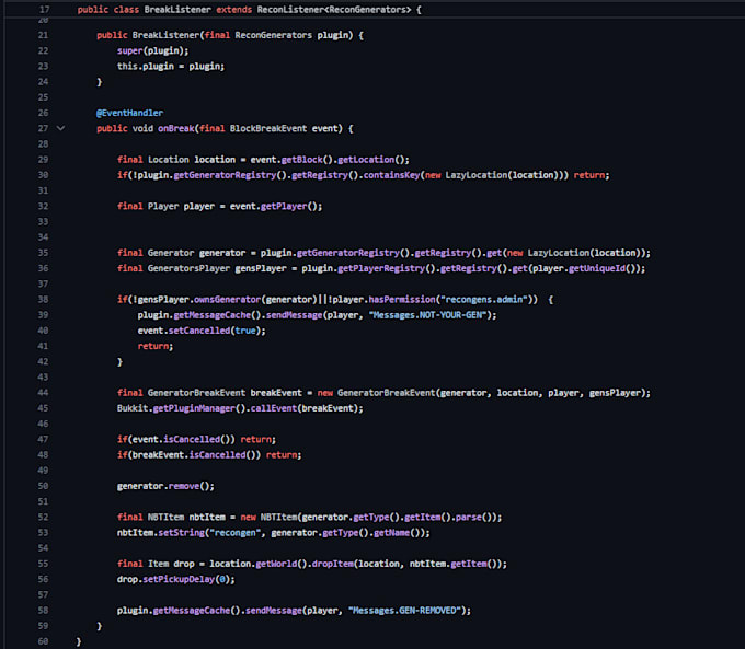 Create a spigot plugin by Sefovski | Fiverr