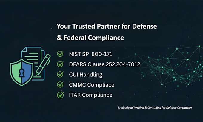 write your cybersecurity, itar, nist, cmmc, and cui content