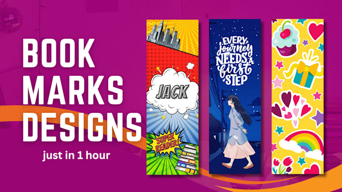 Design custom motivational bookmarks by Zubiaseoexpert | Fiverr