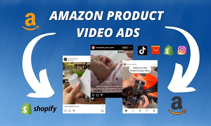 create a video ad for your amazon product, dropshipping, aliexpress video ad