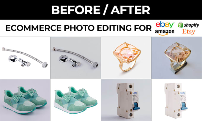 do product photo editing and retouching for ecommerce