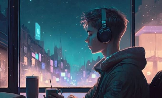 Create ai generated animated lofi loop video by Cxguruai | Fiverr