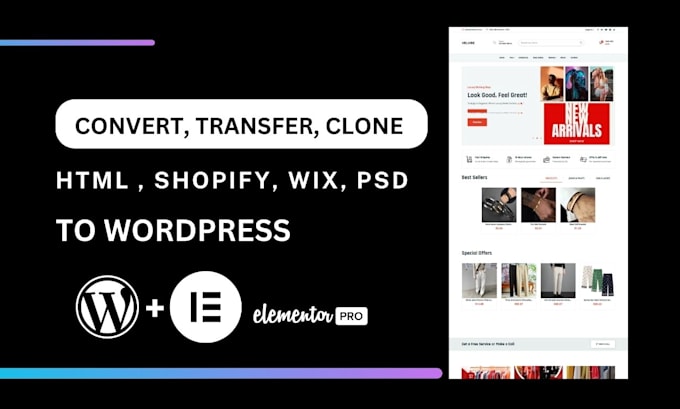 duplicate website, copy, transfer website on wix, wordpress, shopify,squarespace