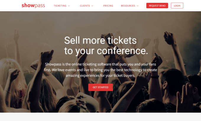 Website for sale of tickets create in wordpress