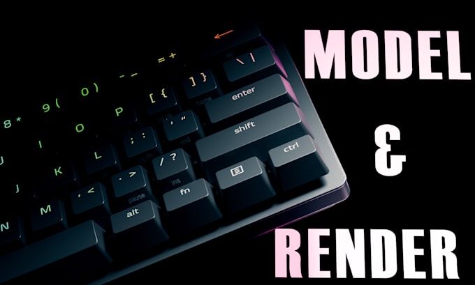 3d model and render your products