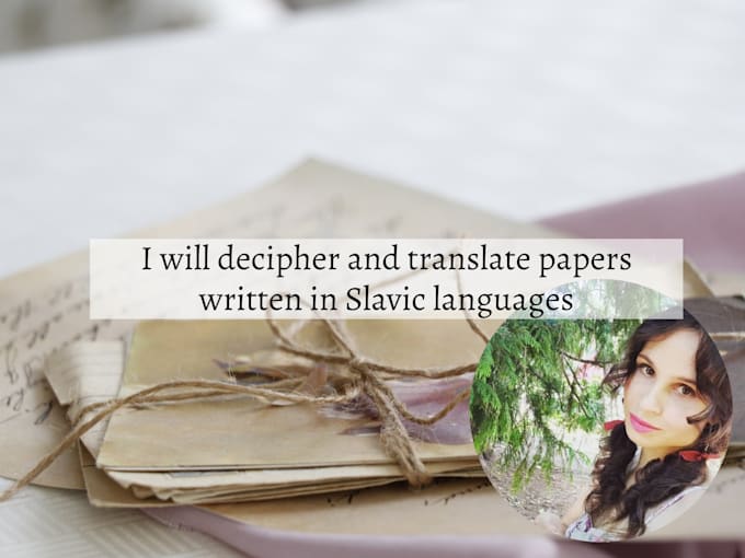 decipher and translate handwritten slavic texts