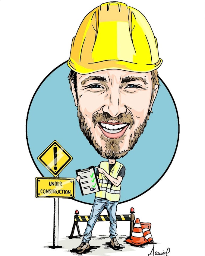 hand drawn hi resolution digital caricatures