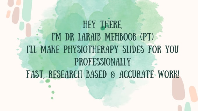 create physical therapy slides professionally