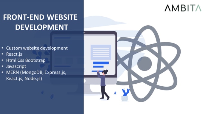 Create a high quality front end website using reactjs, html, css, and ...