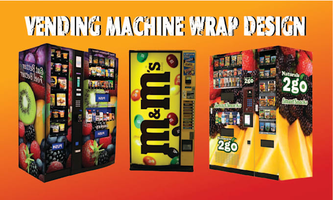Design modern and unique vending machine wrap and atm wrap for you by ...
