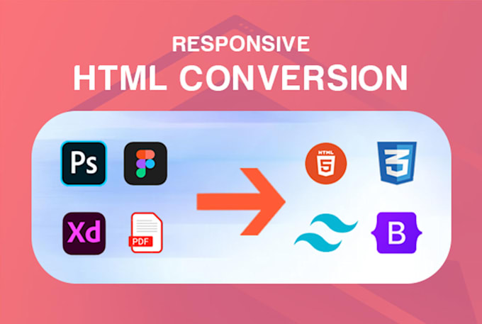 Convert psd, figma, pdf, xd to html , css responsive website by Pieash9 ...
