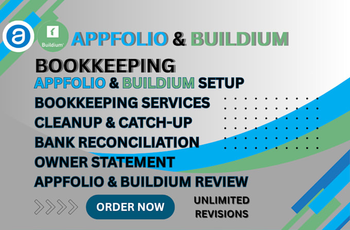 do real estate bookkeeping in quickbooks, appfolio, buildium