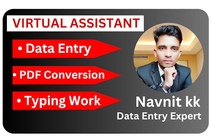 Data entry work pdf to word or excel by Navnitkk02 | Fiverr