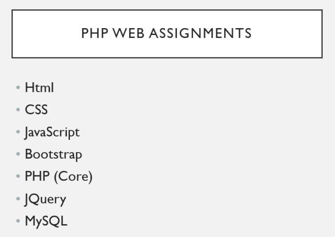 Make best php projects, html css javascript and php assignments by ...