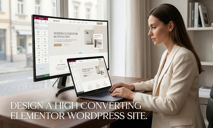 design a high converting elementor wordpress site