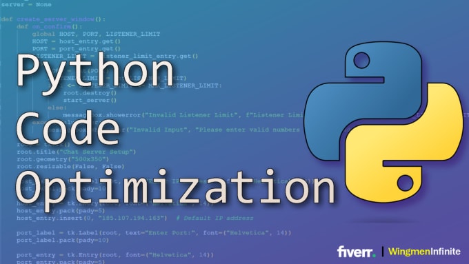 Debug and optimize your python code by Infinitewingmen | Fiverr