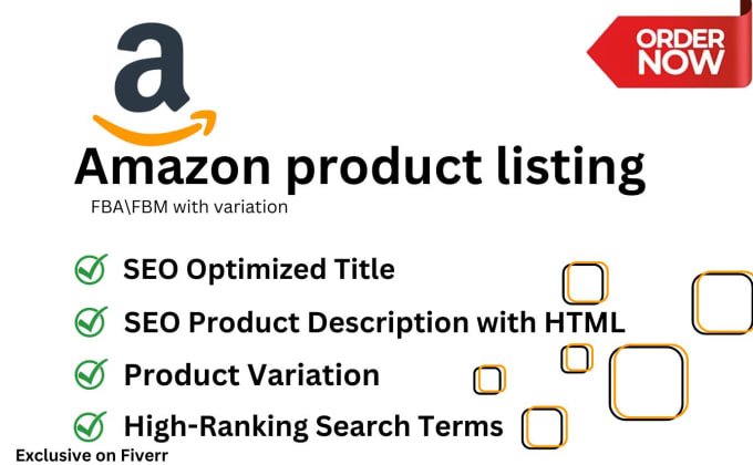 do amazon product listing and HTML product descriptions