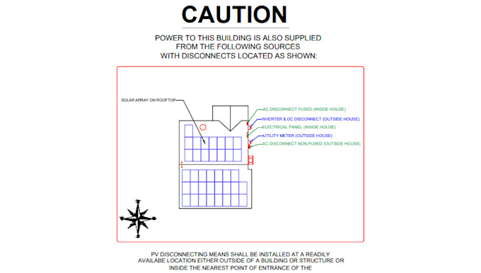 design solar permit plans and solar pv layouts on autocad