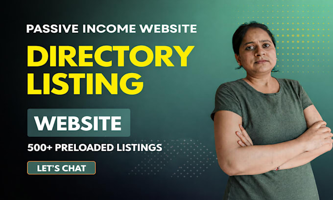 create directory and listing website for passive income