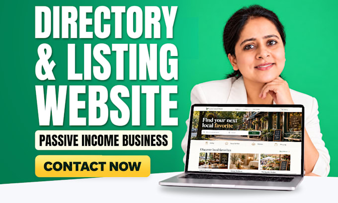 create directory and listing website for passive income