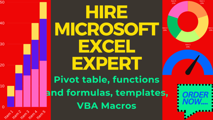 Be microsoft excel expert by spreadsheet formulas and functions,pivot  table,vba by M_ansarkhan | Fiverr