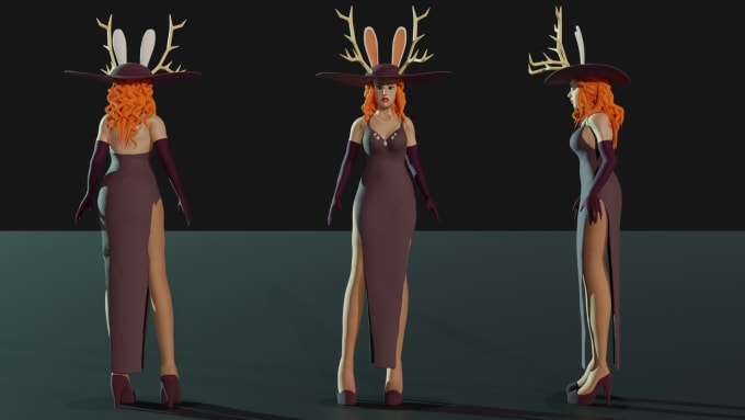 Model and rig 3d characters by Alexandriahunsi | Fiverr
