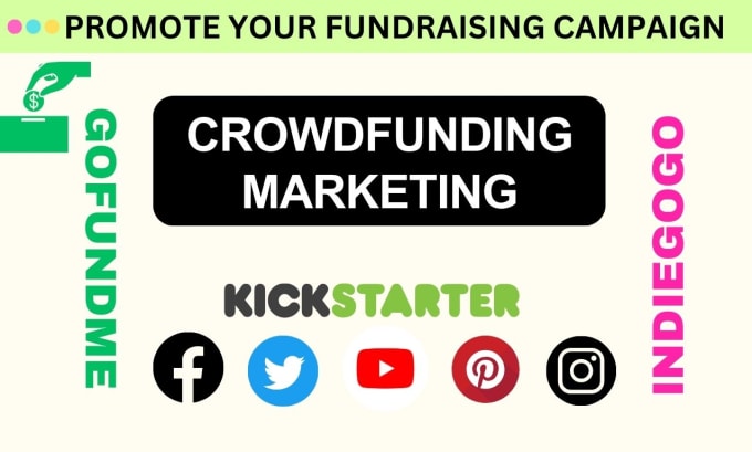 promote your kickstarter, gofundme, or indiegogo crowdfunding