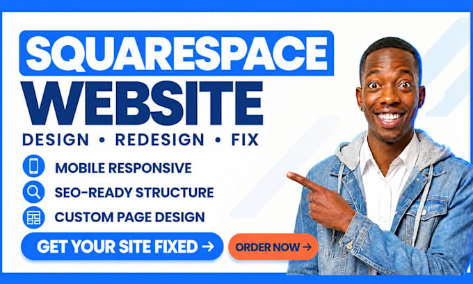 build squarespace design design or redesign squarespace website development