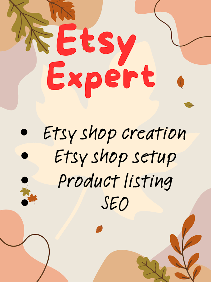 create etsy store and handle etsy shop overhaul