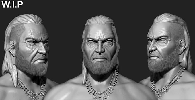 make 3d face,head, likeness sculpting