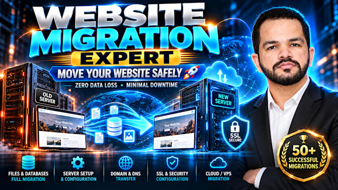 migrate wordpress website to new host, change domain name