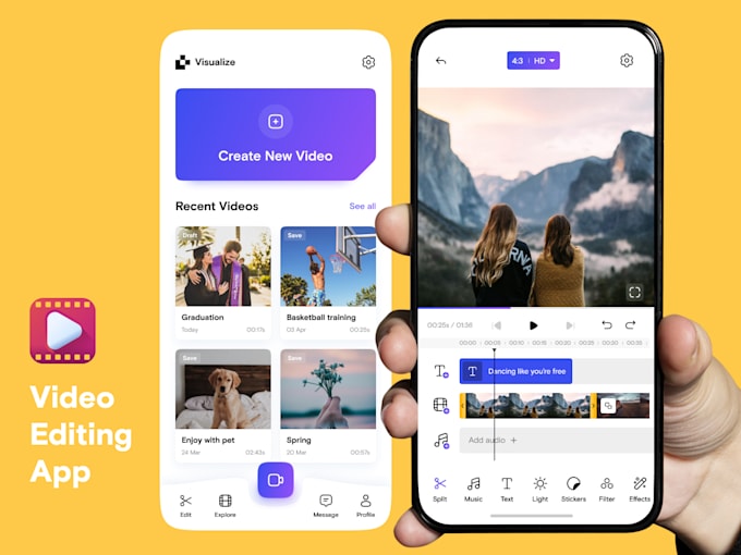 Develop camera app, photo editing app, video editing app by Samessie Fiverr