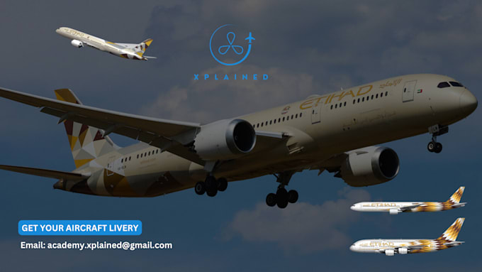 create liveries for microsoft flight simulator and xplane 11 or 12