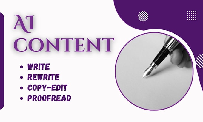 write rewrite edit paraphrase proofread ai content article essay novel book copy