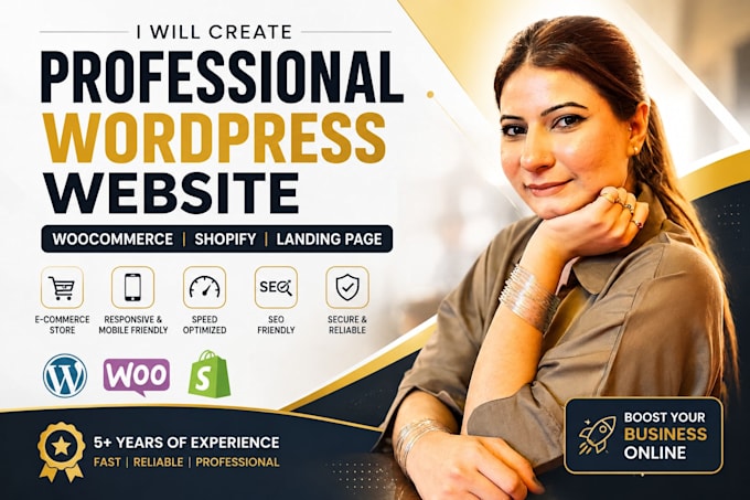 design a woocommerce, shopify website for you