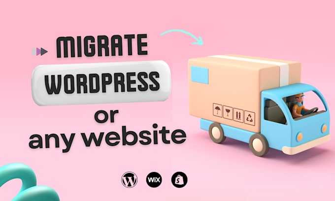 migrate wordpress website, wix to wordpress and shopify migration