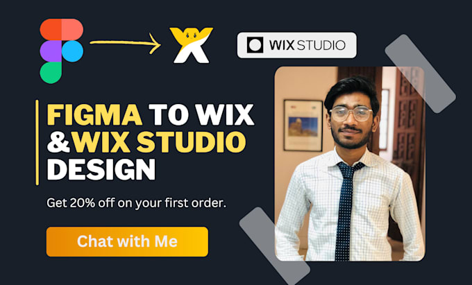 clone figma design to wix studio or wix website design