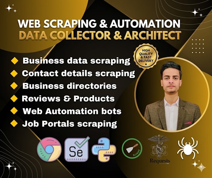 develop web scraper, crawler and data extraction tool in python