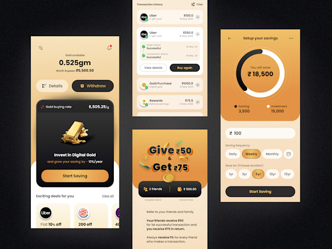 design mobile app UI UX in figma for ios and android