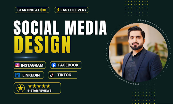 design professional social media posts for instagram, facebook and tiktok