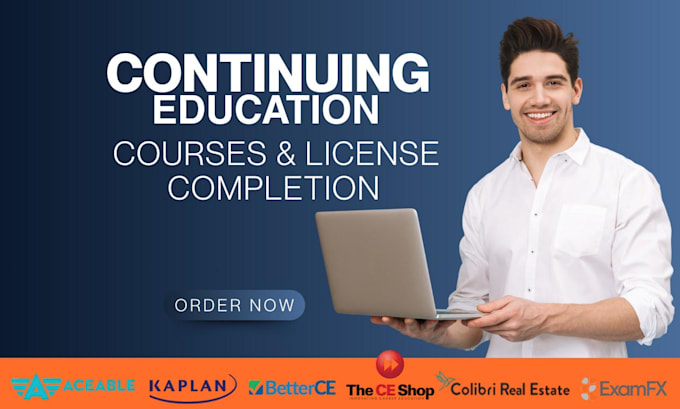 help with ce shop, real estate license, course and continuing education