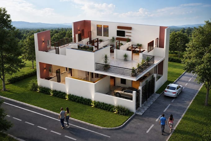 convert 2d drawings into 3d floor plans and realistic renders