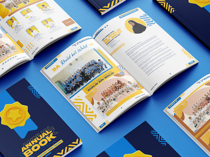 design the school yearbook or memory book