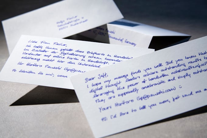 handwrite letters and cards for you