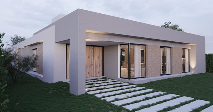 create an architectural 3d interior or exterior rendering